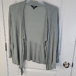 Simply Vera Vera Wang Women's‎ Open Front Cardigan - Light Green